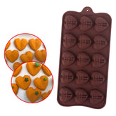 Molde Silicona Corazones Prisma Pequeños x 15