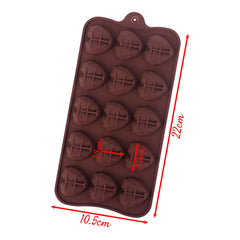 Molde Silicona Corazones Prisma Pequeños x 15