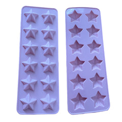 Molde Silicona Estrellas x 12