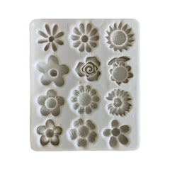 Molde Silicona Flores Mini Surtidas x12