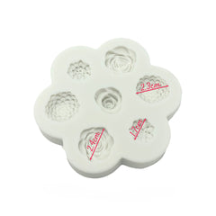 Molde Silicona Flores Primavera x 7