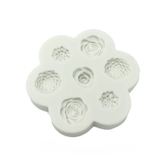 Molde Silicona Flores Primavera x 7