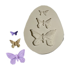 Molde Silicona Mariposas x 3 Tamaños