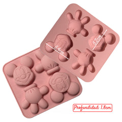 Molde Silicona Bombones Mickey Mouse
