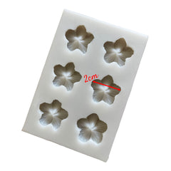 Molde Silicona Flor Cayena Mini x 6