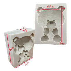 Molde Silicona Oso Teddy Grande