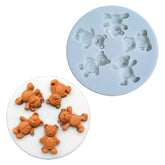 Molde Silicona Osos Mini x 5