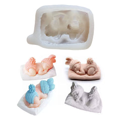 Molde Silicona Suave Bebé 3D Durmiendo