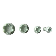 Cortadores Push Flor Melocotón x 4 Tamaños