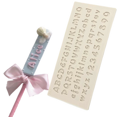 Molde Silicona Alfabeto Cómic Mini