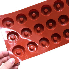 Molde Silicona Donas Mini x 18