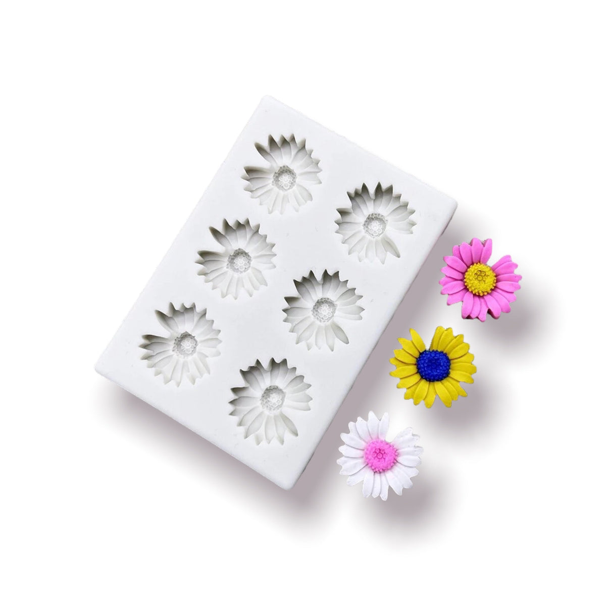 Molde Silicona Margaritas Mini x 6