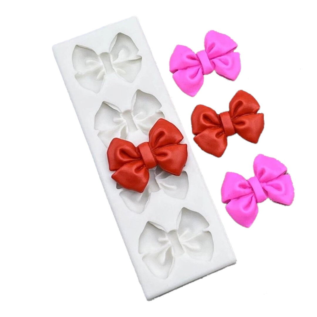 Molde Silicona Moños x 4