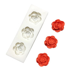 Molde Silicona Rosas Mini Coquetas x 3