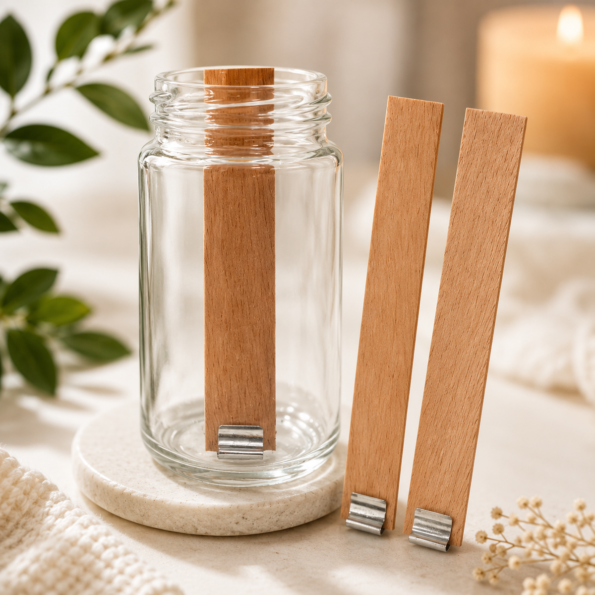 Pabilos de Madera para Velas