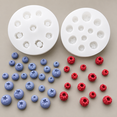 Moldes Silicona Frambuesas y Arándanos Mini