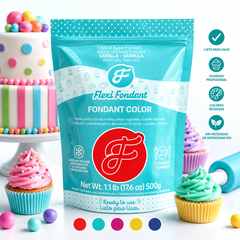 Flexifondant  Colores x 500 Gr