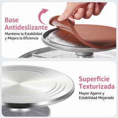 Mesa Bailarina Giratoria de Aluminio  Profesional 31 cm