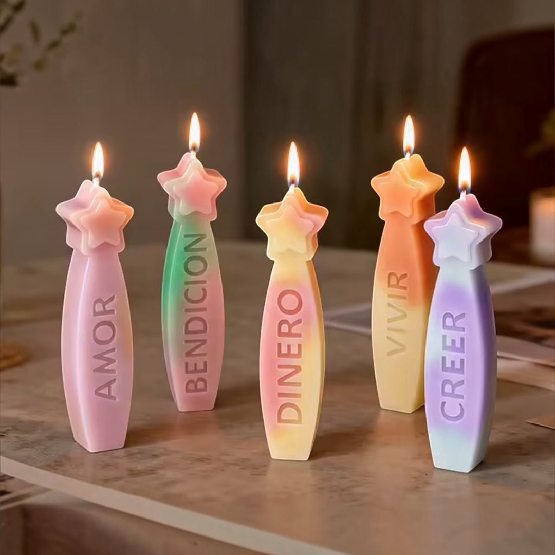 Molde Silicona Velas Deseos Intensiones  #2