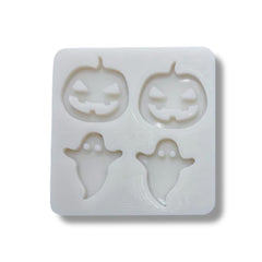 Molde Silicona Mini Calabazas y Fantasmas