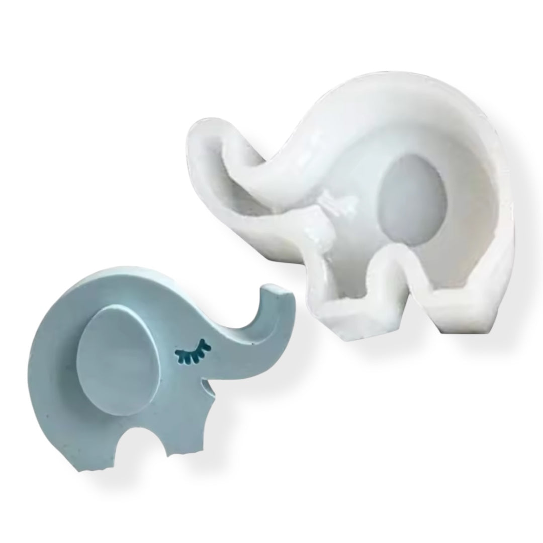 Molde Silicona Suave 3D Elefante Baby Shower