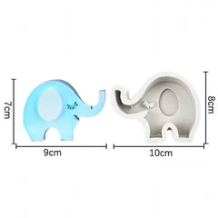 Molde Silicona Suave 3D Elefante Baby Shower
