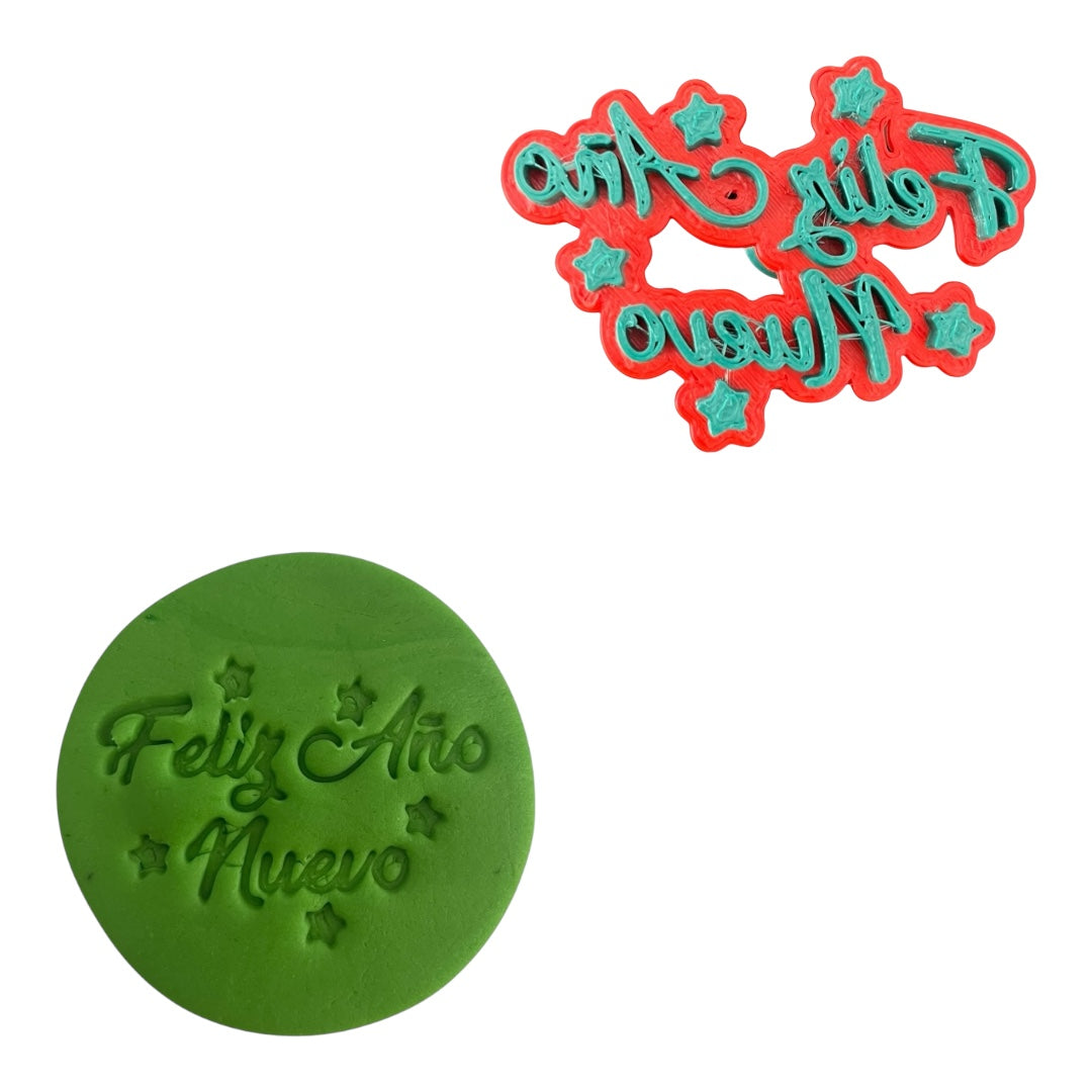 Sello Para Fondant Feliz Año Nuevo