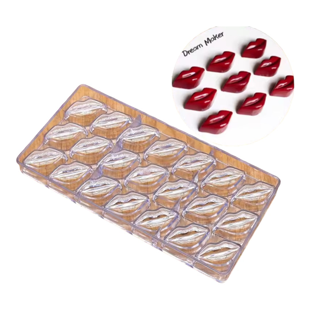 Molde Policarbonato Trufas Labios Perfectos