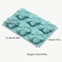 Molde Silicona Flor Hawaiana x 6