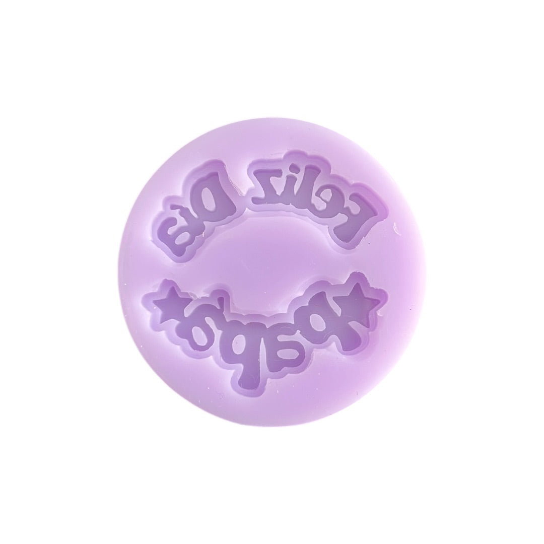 Molde Silicona Mensaje Feliz Día Papá #2