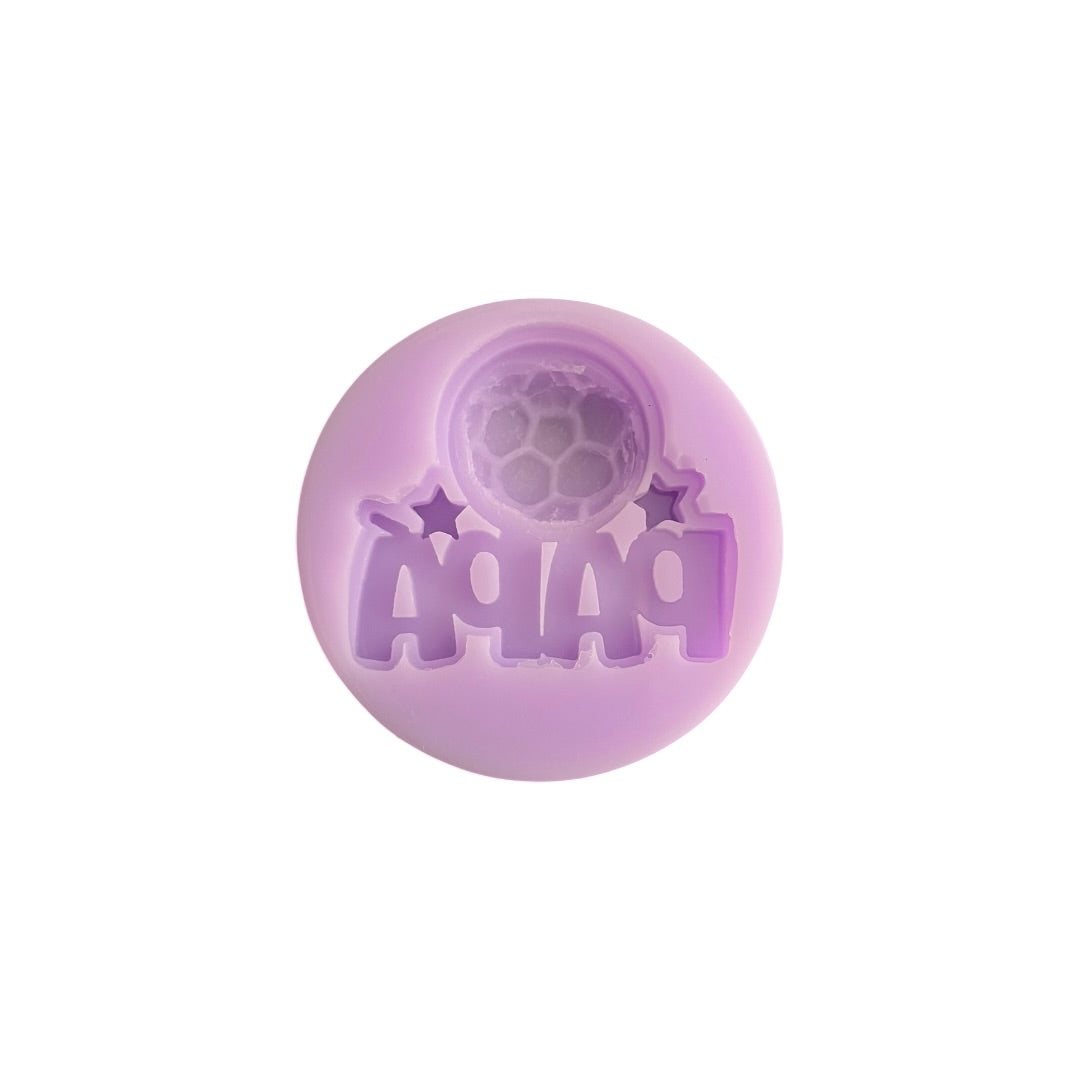 Molde Silicona Mensaje Papá con Balón