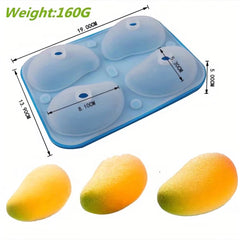 Molde Silicona Mango 3D de 2 Piezas