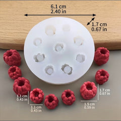 Moldes Silicona Frambuesas y Arándanos Mini