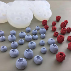 Moldes Silicona Frambuesas y Arándanos Mini