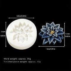 Molde Silicona Flor Poinsettia