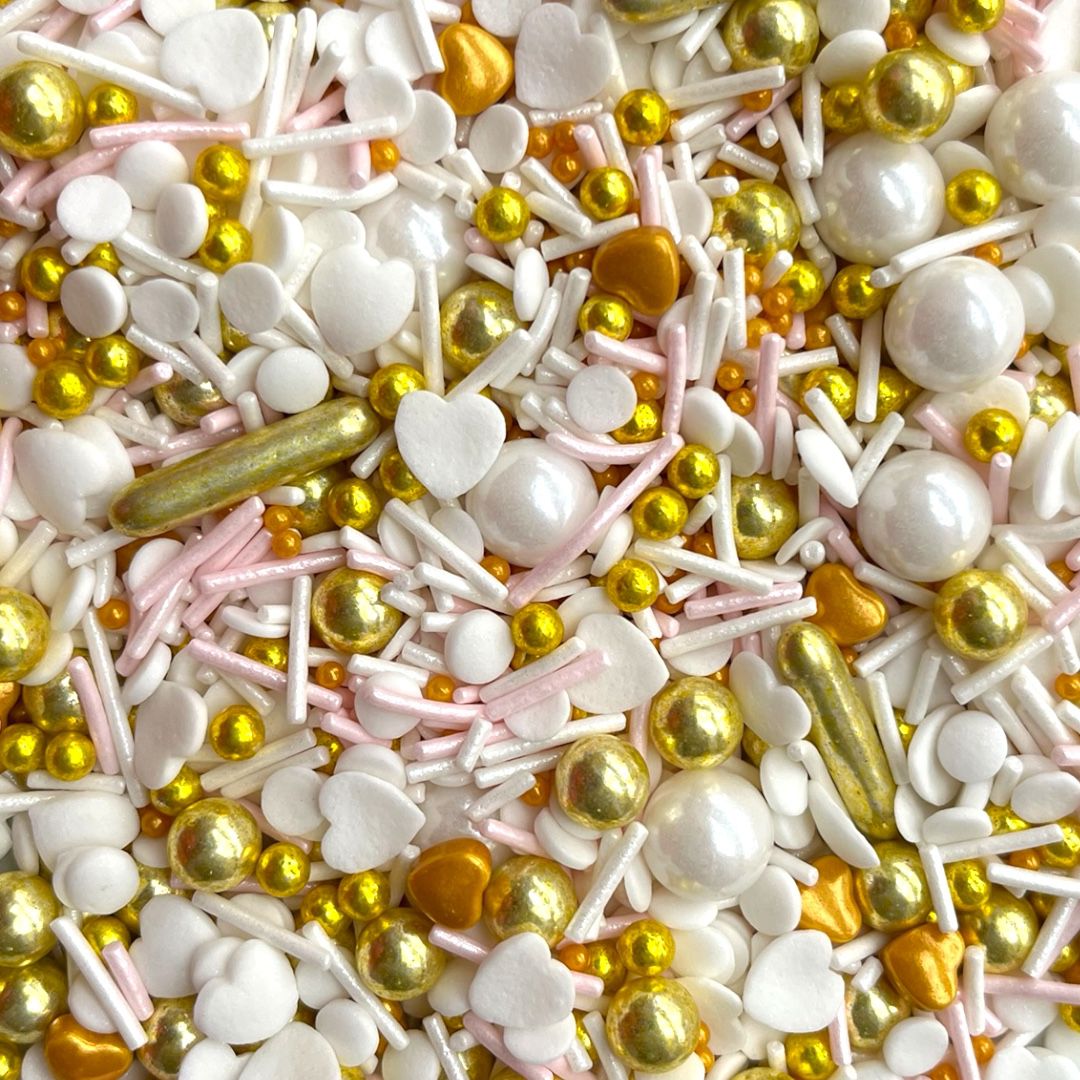 Sprinkles Mix Gragea de Lujo Pretty Gold x 50 Gr