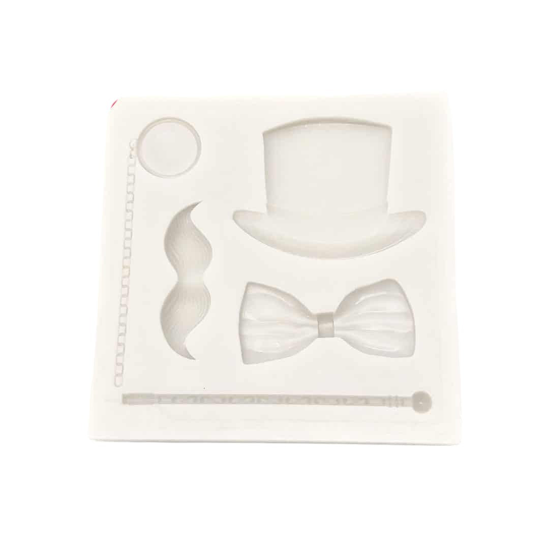 Molde Silicona  Caballero Elegante