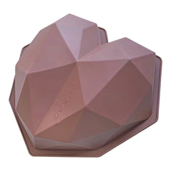 Molde Silicona Corazón Diamantado Sorpresa
