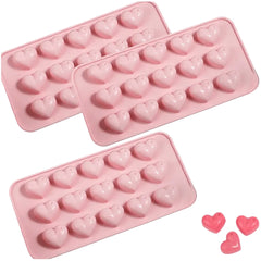 Molde Silicona Bombón Corazón x 15
