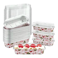 Molde Horneable Rectangular con Tapa Navidad #1 x 5