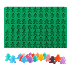 Molde Silicona Mini Apliques Navideños x 76