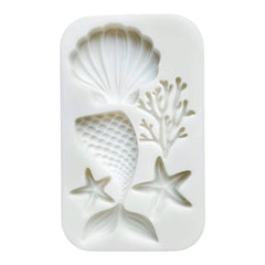 Molde Silicona Sirena Y Mar