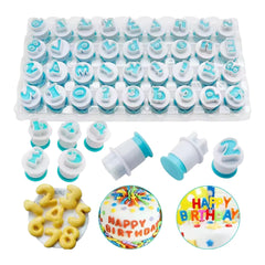 Cortadores Push Alfabeto Mayúscula y Números x 36