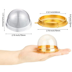 Empaque Domo Dorado Mini x 10