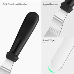 Espátulas Curvas de Acero 15-20-25 cm