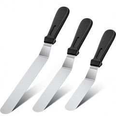 Espátulas Curvas de Acero 15-20-25 cm