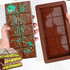 Molde Silicona Barra Chocolate Dubái Grande