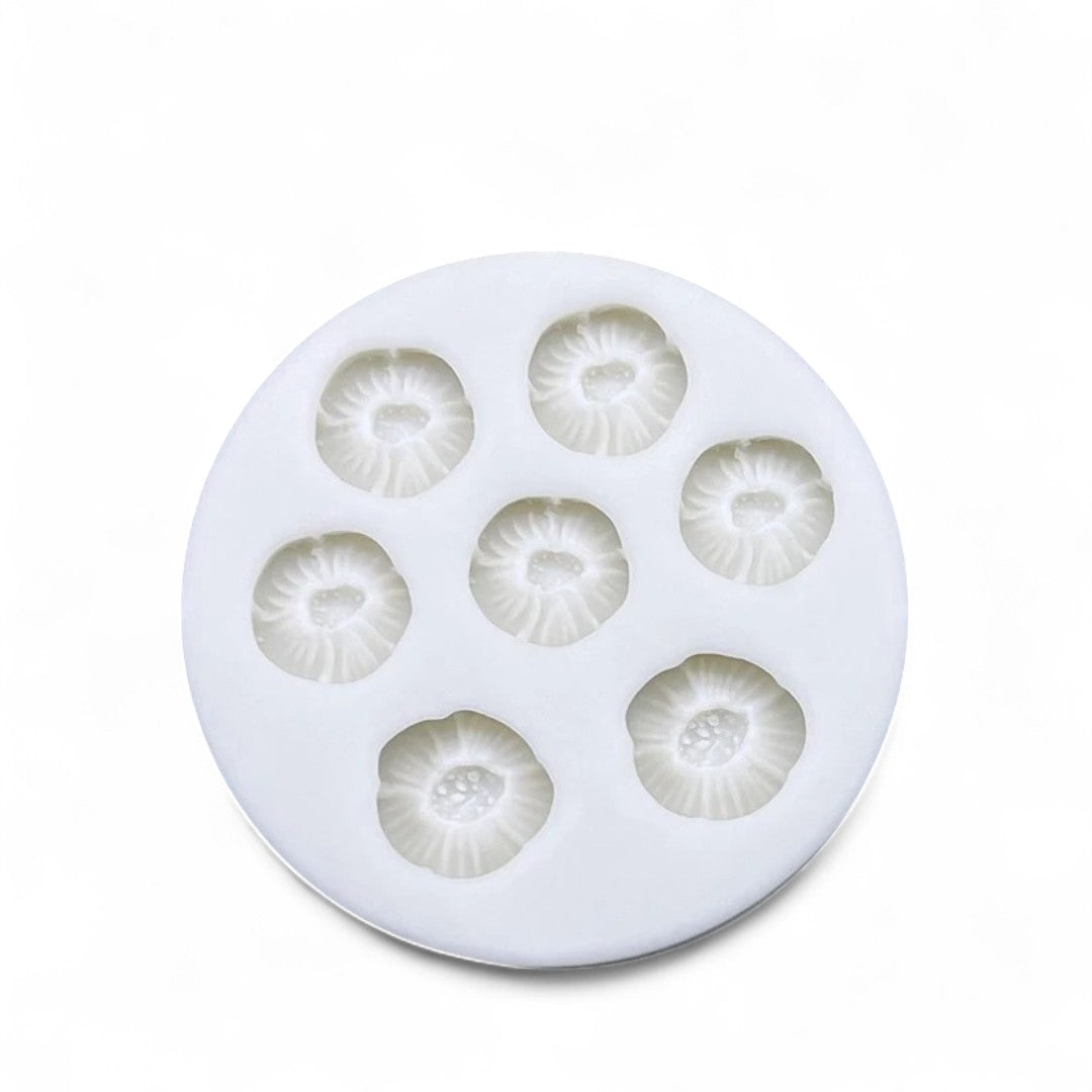 Molde Silicona Flores Mini x 7