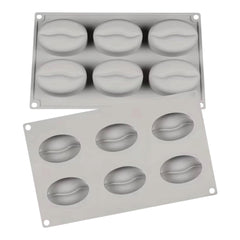 Molde Silicona Grano de Café Grande x 6