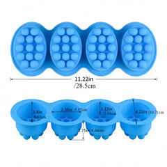 Molde Silicona Jabón Masajeador Ovalado